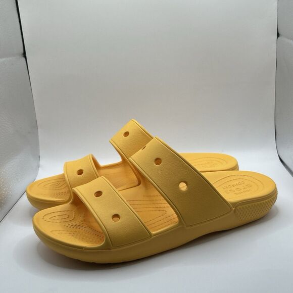 Crocs Classic Two Strap Slide Sandals Orange Sorbet Men 9 Women 11 main image 6